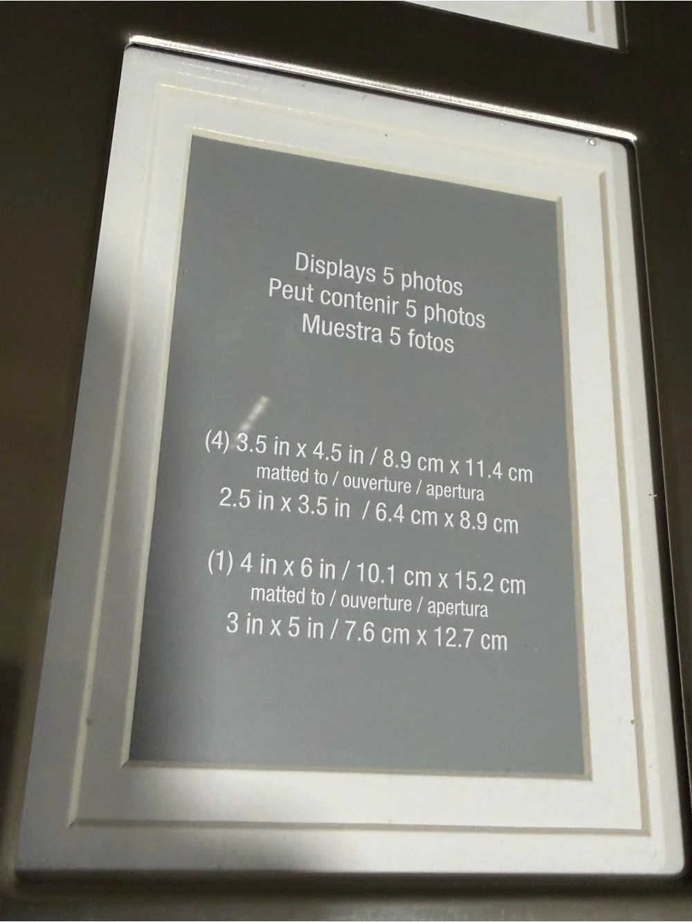 Studio Decor Expressions Wedding 5-Photo Brushed Silver Metal Frame 14x10.5